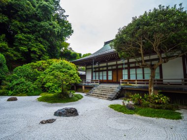 Geleneksel Japon ev Kamakura - Tokyo, Japonya - 17 Haziran 2018