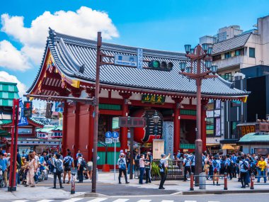 Senso-ji Tapınağı da Asakusa Tapınağı Tokyo - Tokyo, Japonya - 19 Haziran 2018 denir.
