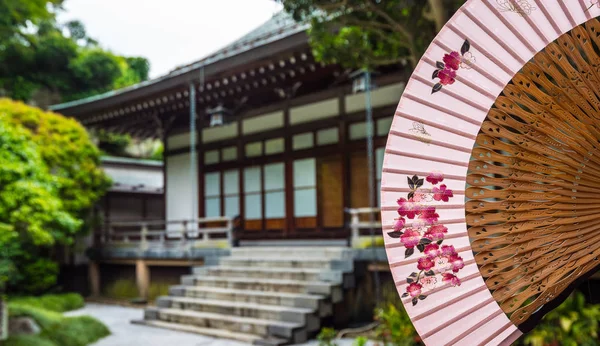 Japan style garden in kamakura - tokyo, japan - 17. juni 2018 — Stockfoto
