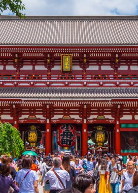 Senso-ji Tapınağı da Asakusa Tapınağı Tokyo - Tokyo, Japonya - 19 Haziran 2018 denir.