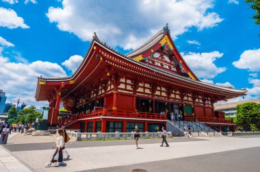 Senso-ji Tapınağı da Asakusa Tapınağı Tokyo - Tokyo, Japonya - 19 Haziran 2018 denir.