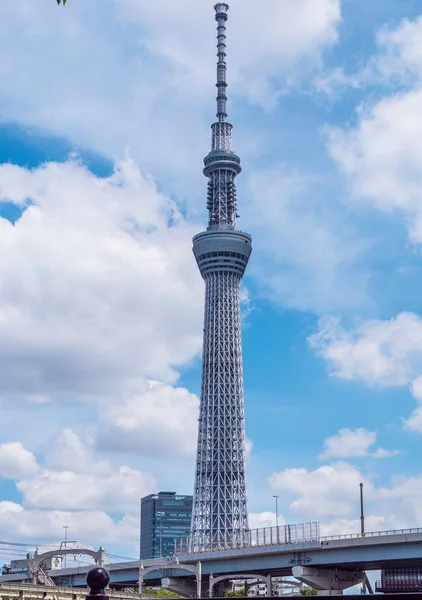 Famosa torre Skytree a Tokyo - TOKYO, GIAPPONE - 19 GIUGNO 2018 — Foto Stock