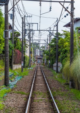 Kamakura - Japonya Demiryolu demiryolu parça