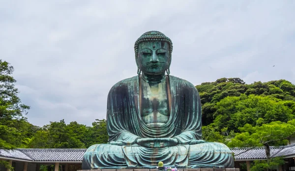 Slavný velký Buddha v chrámu Kamakura Daibutsu — Stock fotografie