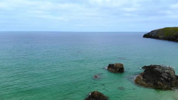 Καταπληκτική παραλία Σάνγκο Sands στο Durness στα Highlands της Σκωτίας — Αρχείο Βίντεο