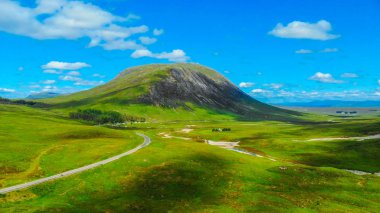 Glencoe İskoçya Highlands harika manzara üzerinde havadan görünümü