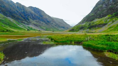 Tipik peyzaj İskoçya Highlands - havadan görünümü