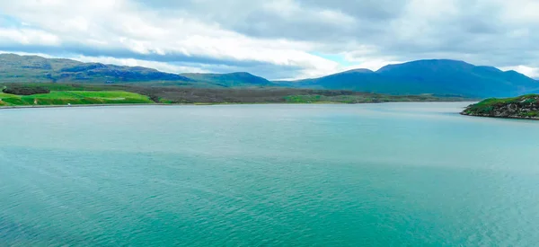 The Kyle of Durness in the Highlands of Scotland - aerial view — Stock Photo, Image