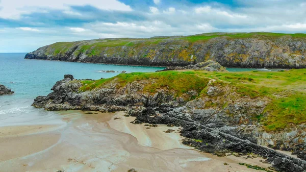 Csodálatos Sango Sands beach, a skót felföldön Durness — Stock Fotó