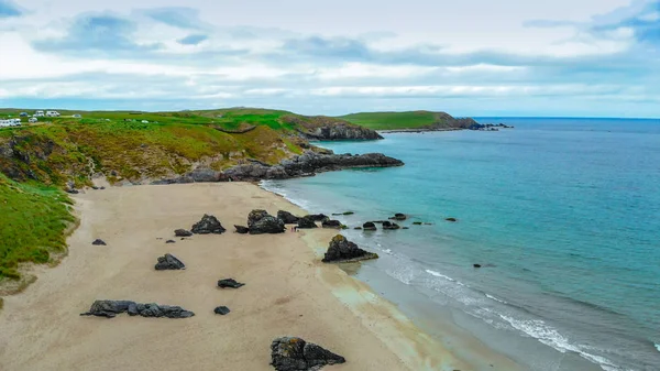 Sango homokos öböl és strand Durness, a skót felföldön — Stock Fotó