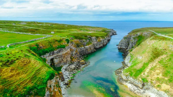 Smoo barlangban a Skót Felföld közelében Durness — Stock Fotó