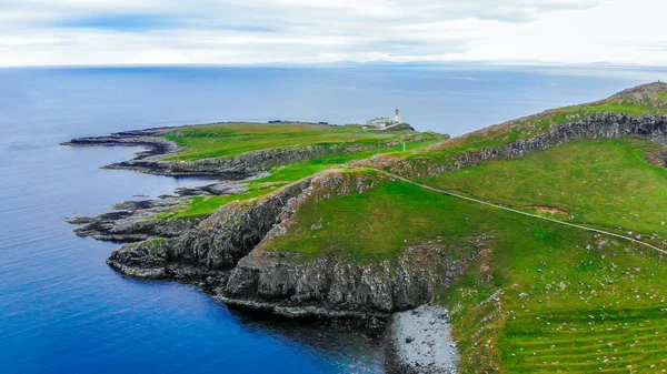 Nester Punkt Auf Der Insel Skye Atemberaubende Klippen Und Landschaft — Stockfoto