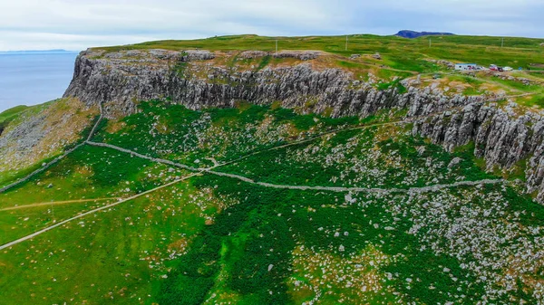 Neist pont az Isle of Skye - csodálatos sziklák és a táj, a Skót Felföld — Stock Fotó