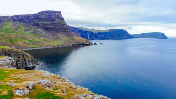 Neist Точки Острів Скай Дивовижні Скелі Пейзаж Гірських Районів Шотландії — стокове фото