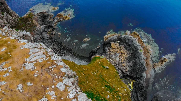 Skotské vysočiny shora - pohled na krajinu a slavných památek — Stock fotografie