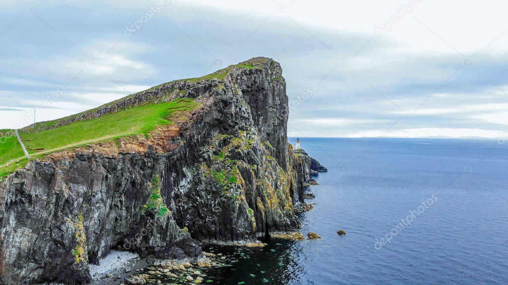 View over Neist Point on the Isle of Skye - stunning scenery