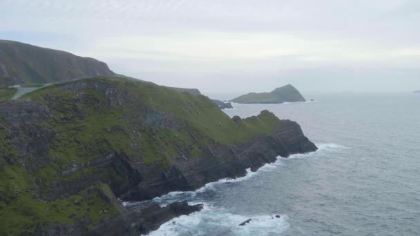 Il bellissimo paesaggio sulla costa occidentale dell'Irlanda — Video Stock