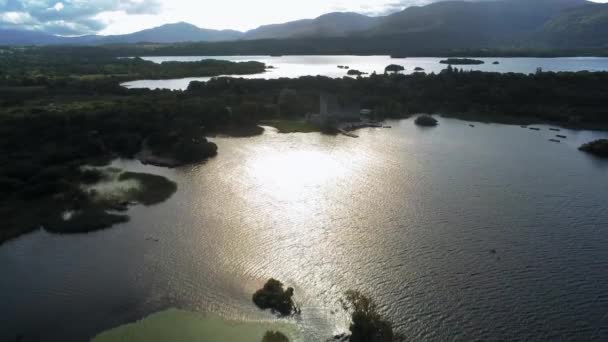 Magnifique parc national de Killarney Irlande en contre-jour — Video