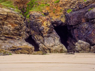 St Agnes Beach Cornwall - İngiltere'de bir sörfçü cennet