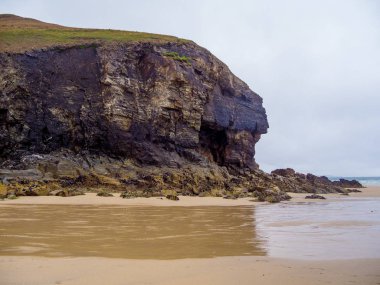 St Agnes Beach Cornwall - İngiltere'de bir sörfçü cennet