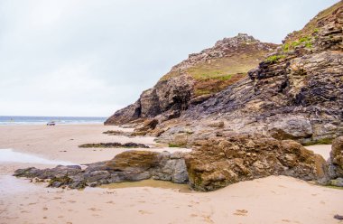 St Agnes Beach Cornwall - İngiltere'de bir sörfçü cennet