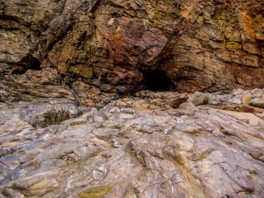Kayalar ve St Agnes Cornwall, muhteşem sahil şeridi