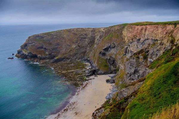 La Costa de Cornualles en Portreath en Cornualles Inglaterra —  Fotos de Stock