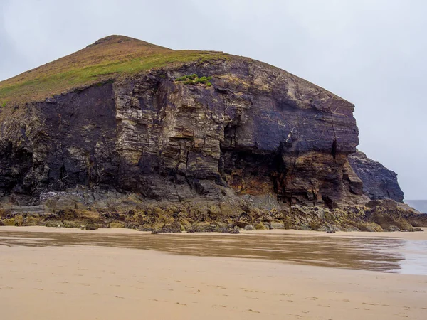 Las rocas y la increíble costa de St Agnes en Cornwall —  Fotos de Stock