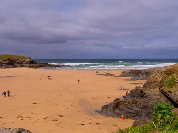 The beautiful sandy beaches in Cornwall England — Stock Photo, Image