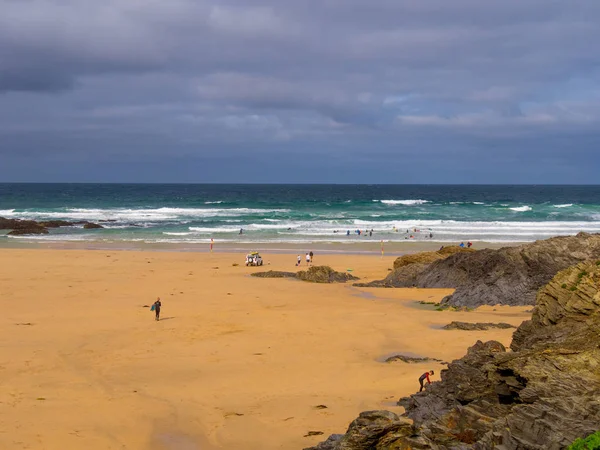 The beautiful sandy beaches in Cornwall England — Stock Photo, Image