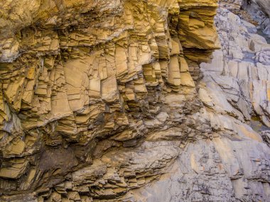 Cornwall sahil - Bedruthan adımları, ünlü dönüm noktası