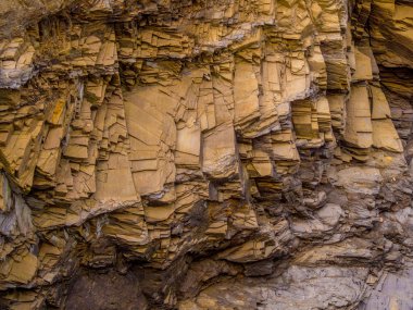 Cornwall sahil - Bedruthan adımları, ünlü dönüm noktası