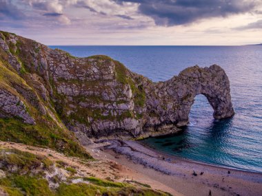 Durdle kapı - Devon sahil Dorset yakınındaki adlı ünlü bir dönüm noktası