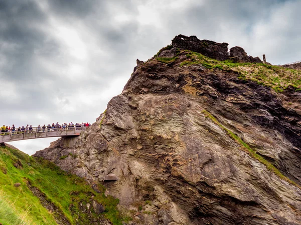 Castelo de Tintagel famoso na Cornualha — Fotografia de Stock