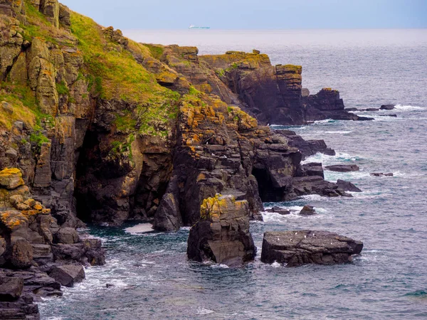 National Trust - Lizard Point in the south of Cornwall England — Stock Photo, Image