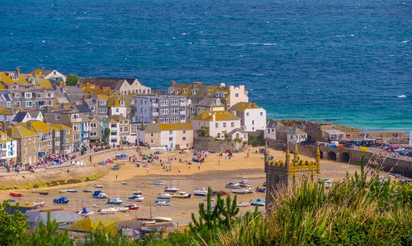 Aerial view over St Ives in Cornwall England — Stock Photo, Image