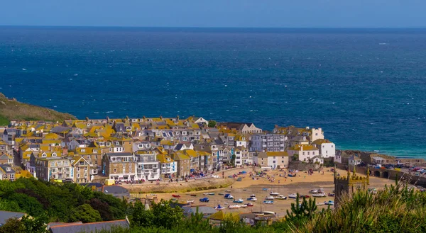 St Ives - a beautiful town at the English coast of Cornwall — Stock Photo, Image
