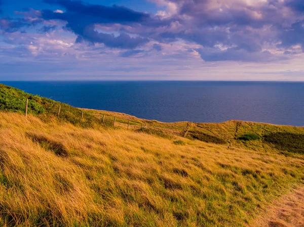 Wybrzeża ścieżka o Durdle Door w Anglii — Zdjęcie stockowe