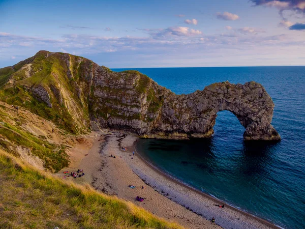 Durdle kapı - Devon sahil Dorset yakınındaki adlı ünlü bir dönüm noktası — Stok fotoğraf