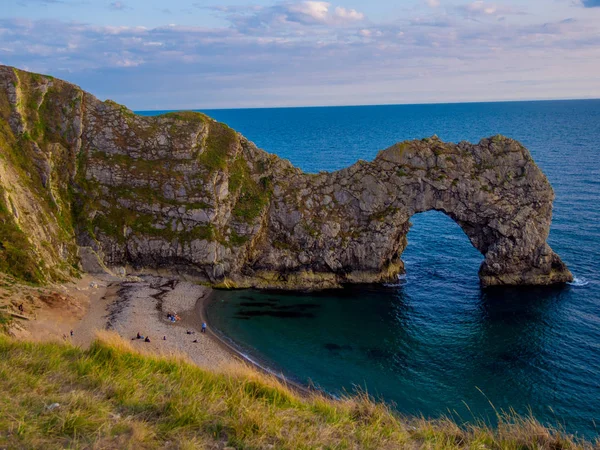 A legszebb helyeken Angliában - Durdle ajtó, Dorset közelében — Stock Fotó