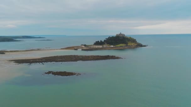 Mount Saint Michael in Cornwall - een populaire bezienswaardigheid — Stockvideo