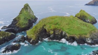 Cornwall - Celtic deniz Cornish Coast'ta muhteşem manzara