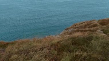 Cornwall İngiltere - kıyı şeridi, inanılmaz landcape üzerinden görünüm