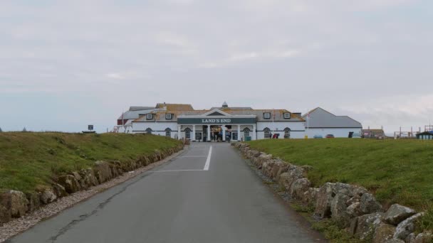 Monumento famoso en Cornualles - Tierras terminan en el mar Céltico — Vídeos de Stock