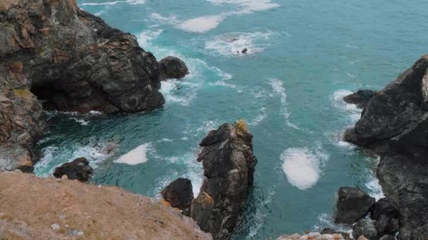 Cornouailles Angleterre - vue sur l'incroyable paysage de la côte — Video