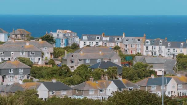 Ives Beautiful Town English Coast Cornwall — Stock Video