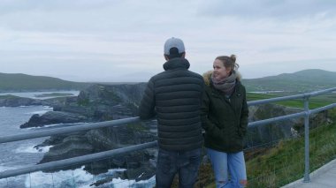 Kerry uçuruma İrlanda çarpıcı sahne