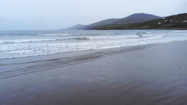 İnç beach İrlanda şaşırtıcı uçuş görüntüleri