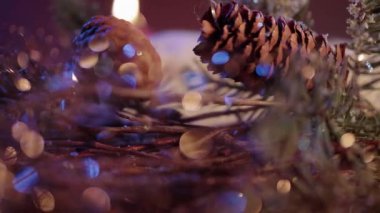 Noel arka plan güzel dekorasyon vurdu