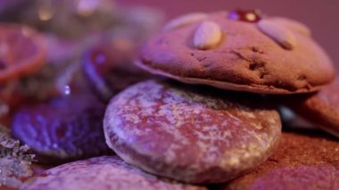 Noel için tipik geleneksel Alman lebkuchen gingerbread